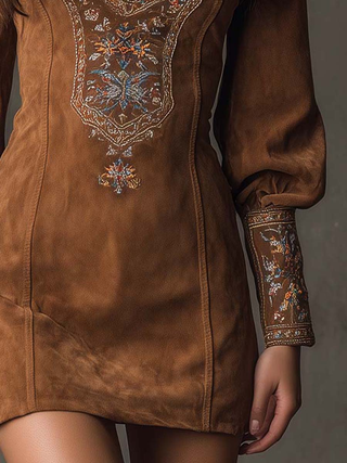Bonnie | Suede Effect Dress