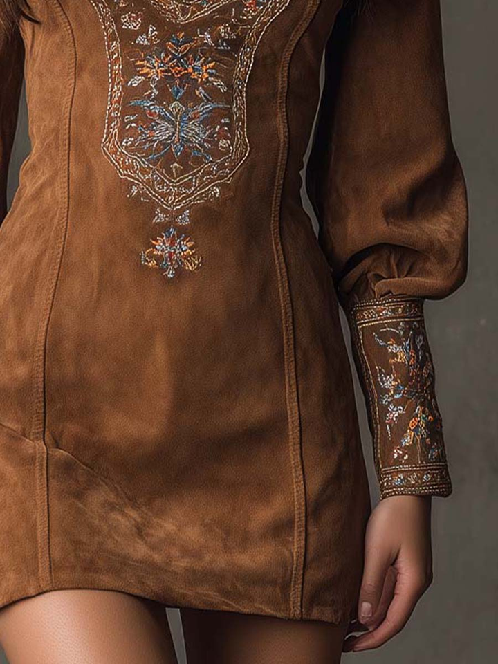 Bonnie | Suede Effect Dress