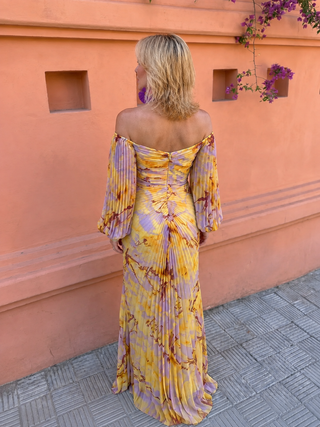 Margherita | Floral Deep-V Maxi Dress