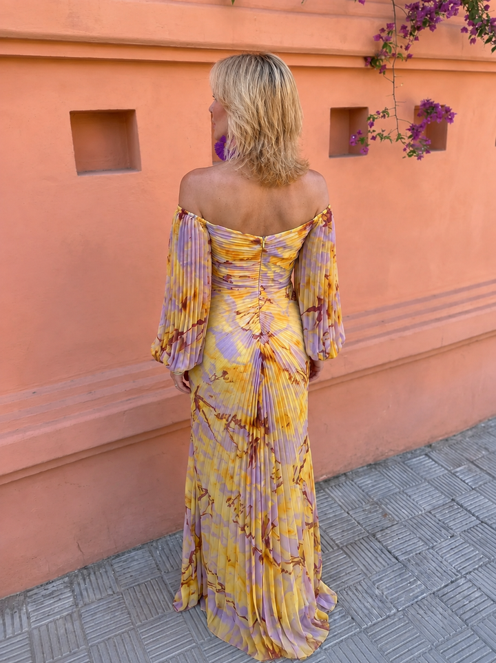 Margherita | Floral Deep-V Maxi Dress