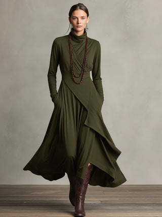 Natalie | Elegant Draped Dress