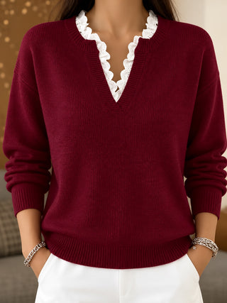 Garance Marin Sweater in Burgundy