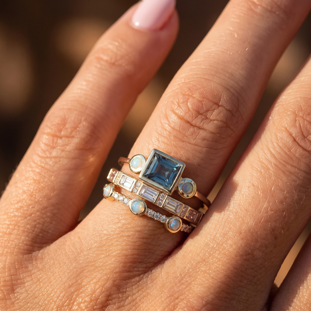 Jolene Sapphire Ring Set