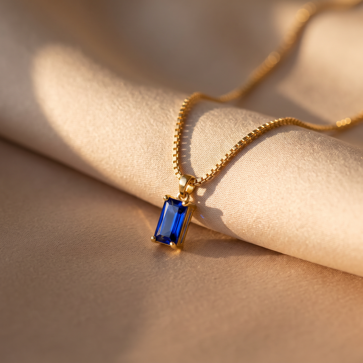 Oriana Sapphire Pendant Necklace