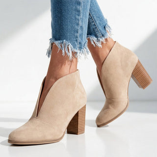 Carina V-Cut Ankle Boots