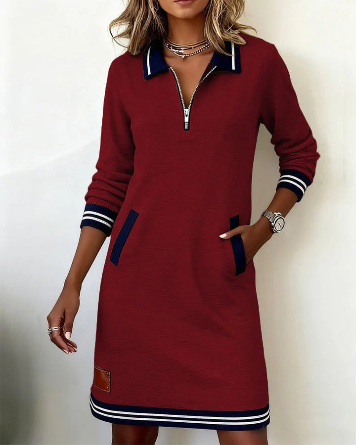 Harper | Zip-Collar Dress