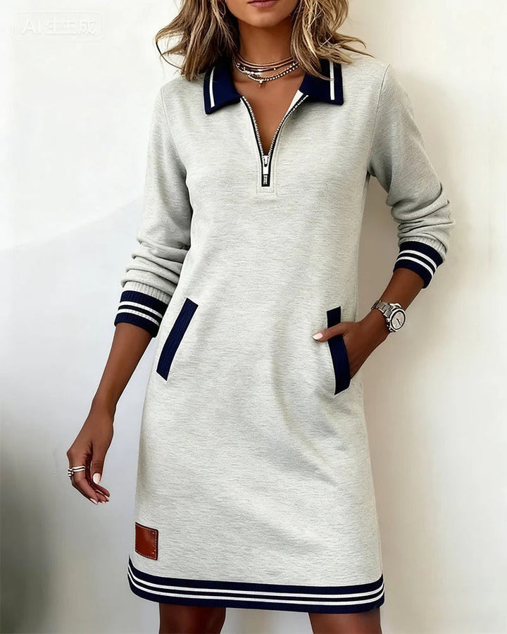 Harper | Zip-Collar Dress