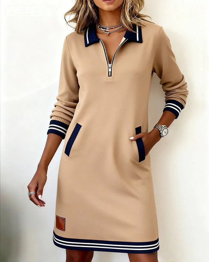 Harper | Zip-Collar Dress