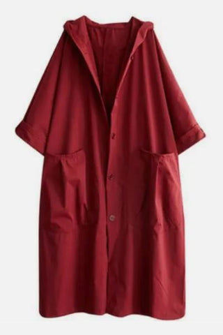 One Size Fits All Oversized Water-Resistant Windbreaker Jacket