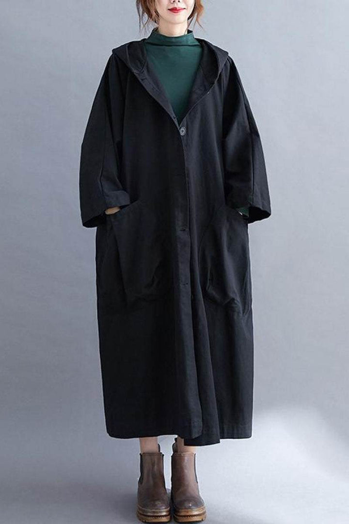 One Size Fits All Oversized Water-Resistant Windbreaker Jacket