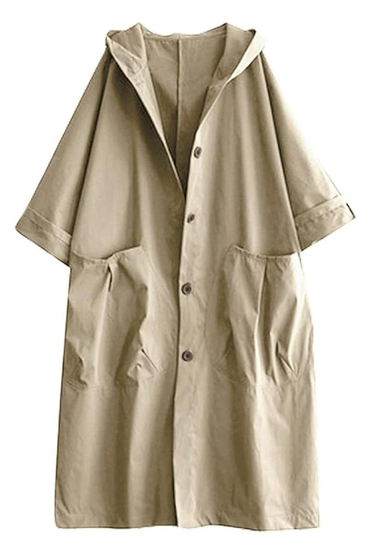 One Size Fits All Oversized Water-Resistant Windbreaker Jacket