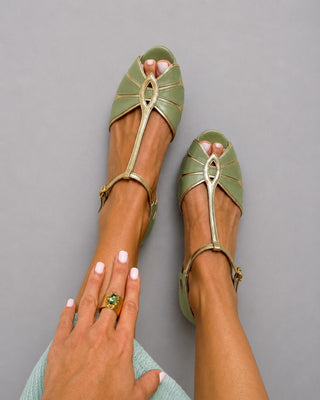 OPAL | Block Heel Peep Toe Shoes