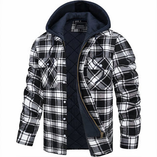 James™ | Classic Warm Checked Jacket with Zipper