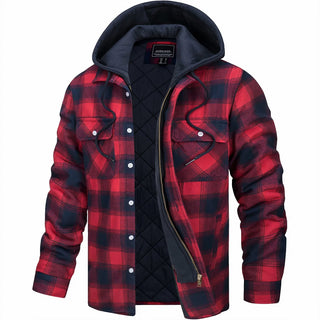 James™ | Classic Warm Checked Jacket with Zipper