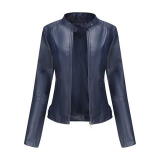 Helen | Refined Stand-Collar Moto Jacket