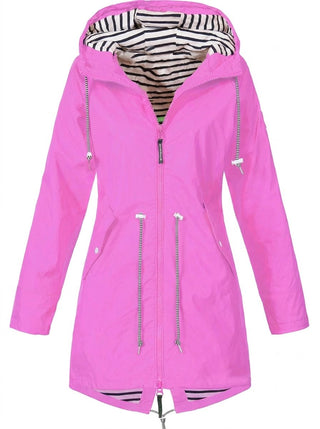 Margaret | Hooded Drawstring Rain Coat