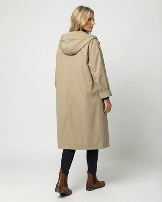 Olivia | Women's Long Waterproof Hooded Trench Coat