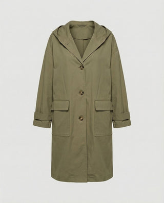 Olivia | Women's Long Waterproof Hooded Trench Coat